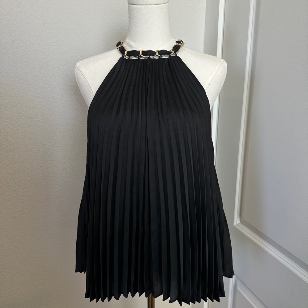 Alice and Olivia Pleated Tank